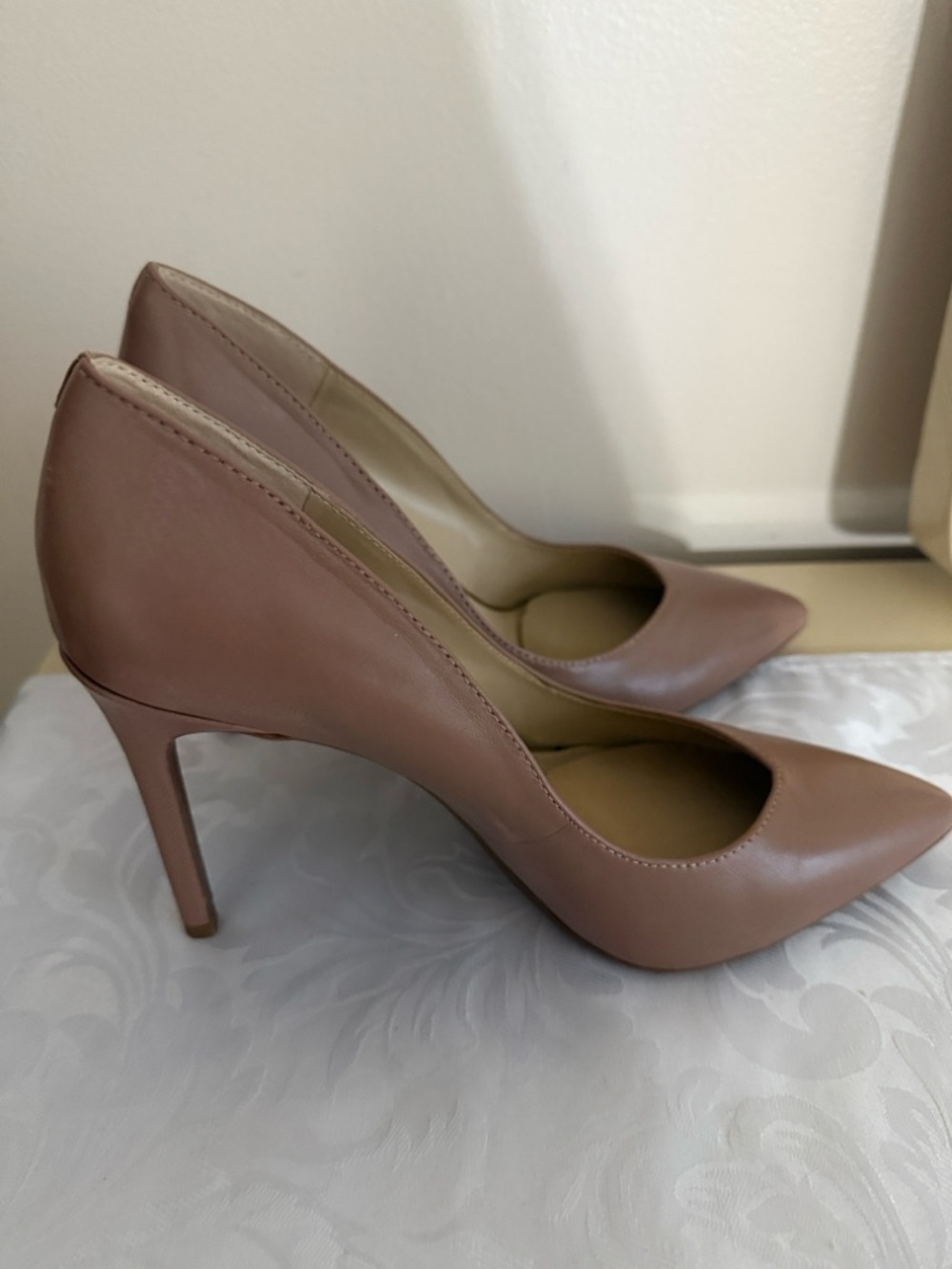 Jessica Simpson Pointed Toe Stiletto Pumps in Dusty Rose